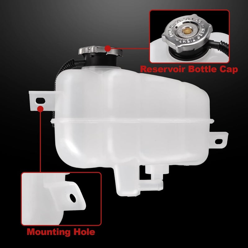 PYHAUTO Engine Coolant Reservoir Tank with Cap and Tubing Compatible with Journey 2009 - 2010 L4 2.4L, Journey 2009 - 2010 V6 3.5L, Journey 2011 - 2019 V6 3.6L, Overflow Tank Replace 603-453 5058456AE - Image 4